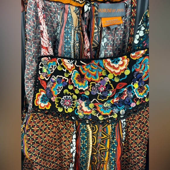 Womens Anthropologie Bhanuni by Jyoti Multicolor Cotton Viscose Tank Top Size XS - Picture 4 of 5